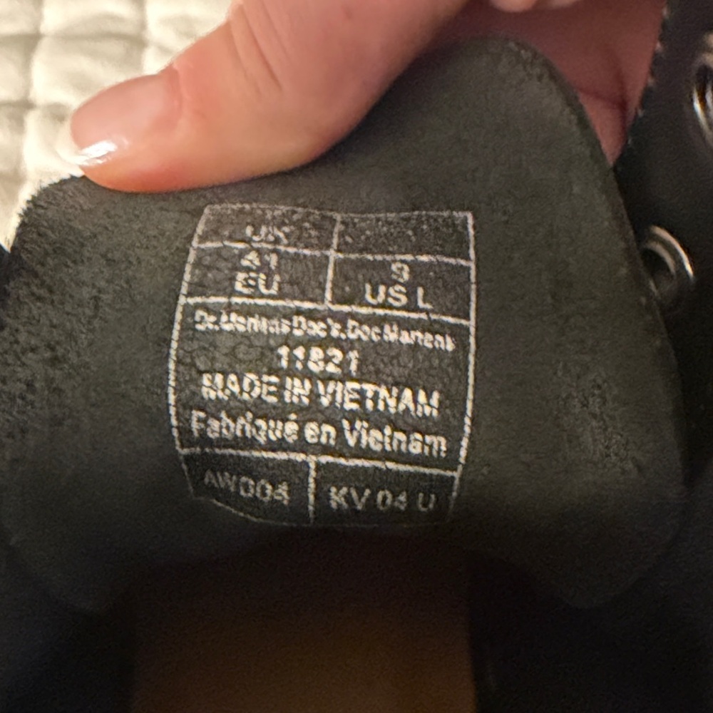 Dr. Martens 1460 Black Combat Boots - Picture 5 of 6